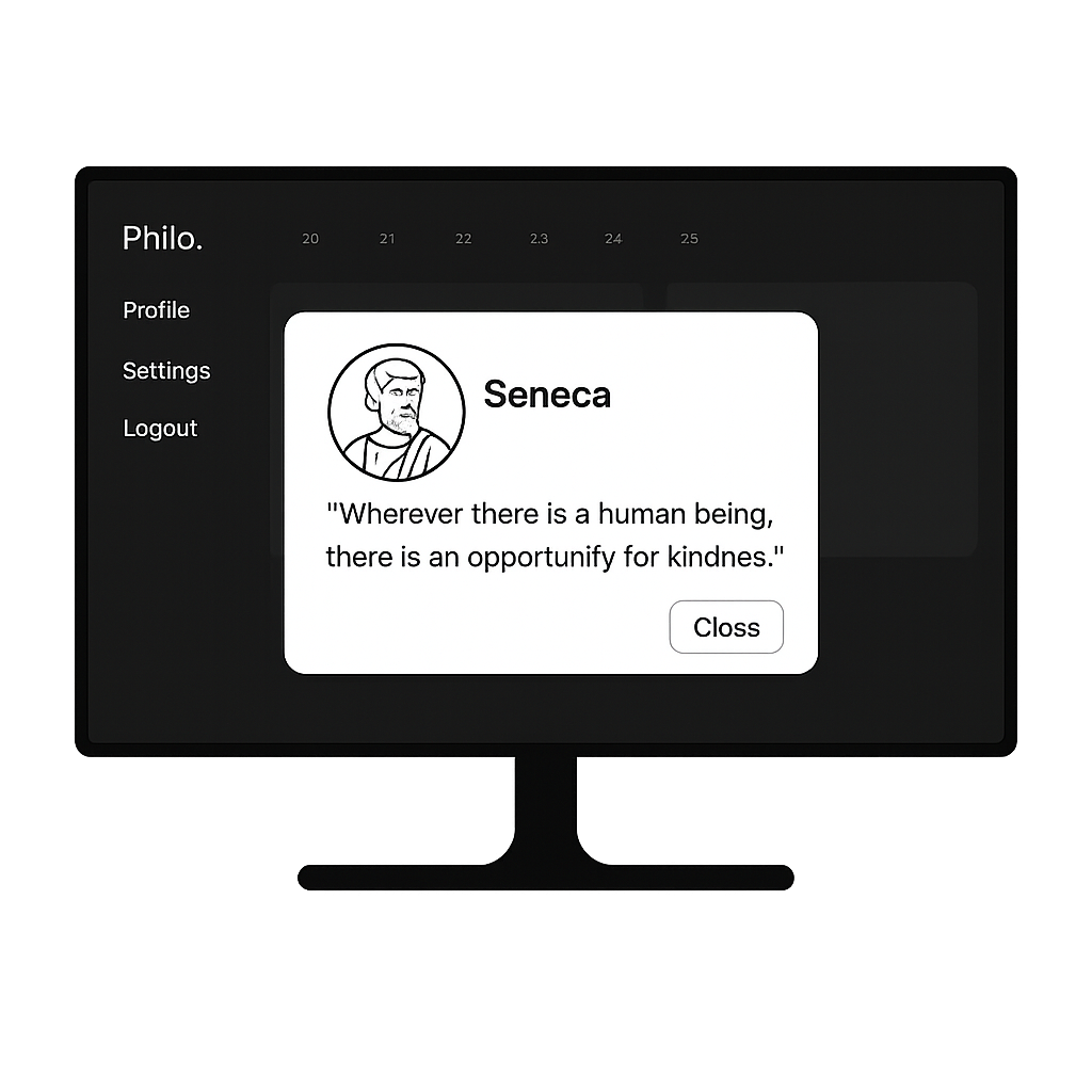 Journal app screenshot